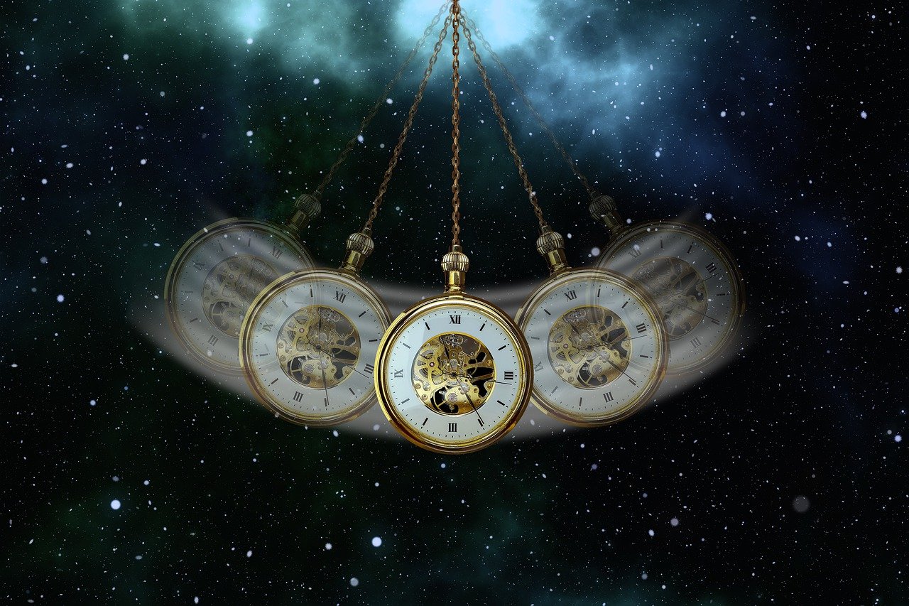 Symbole de l'hypnose avec une horloge qui se balance